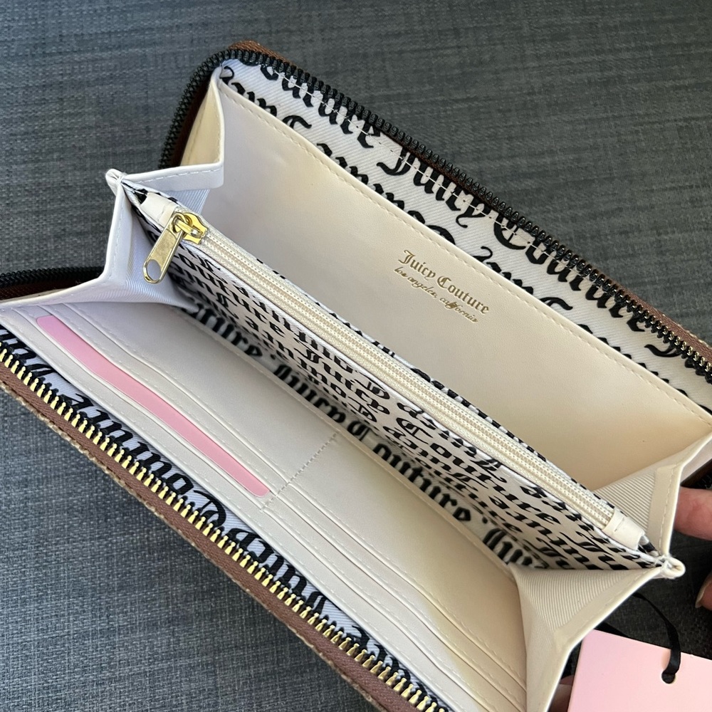 NWT JUICY COUTURE LARGE ZIP AROUND WALLET CASE ORGANIZER - Picture 4 of 6